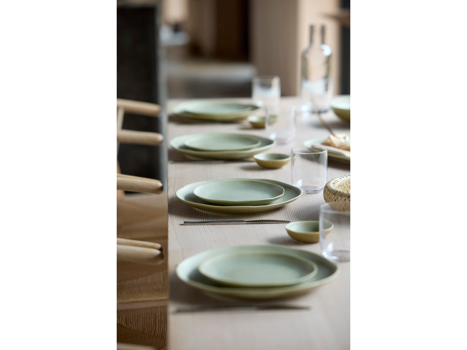 Assiette plate UMAMI en grès Vert pur Villa Collection - Mathon - 8