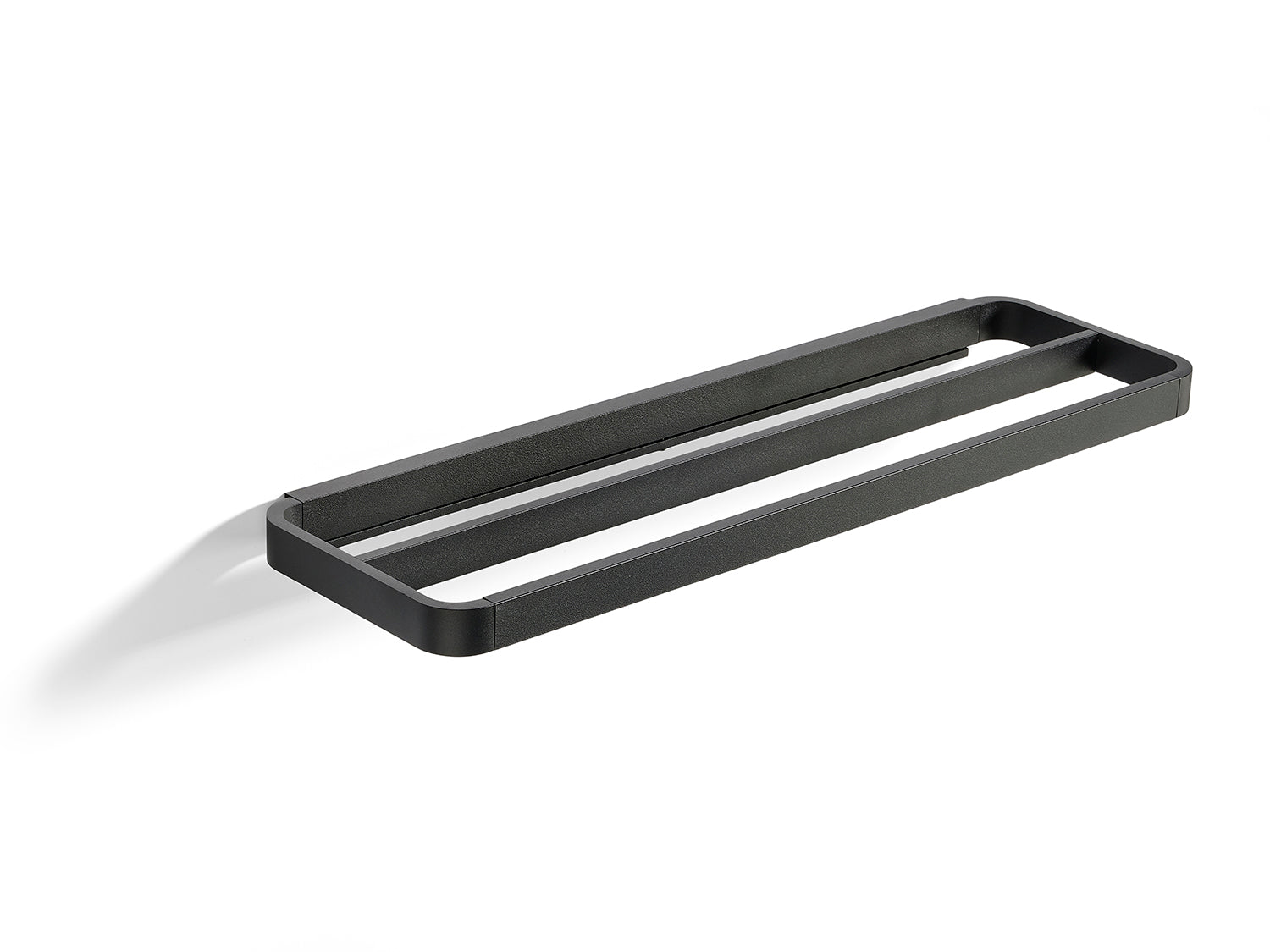 Porte-serviettes double RIM en aluminium Noir Zone Denmark - Mathon - 1