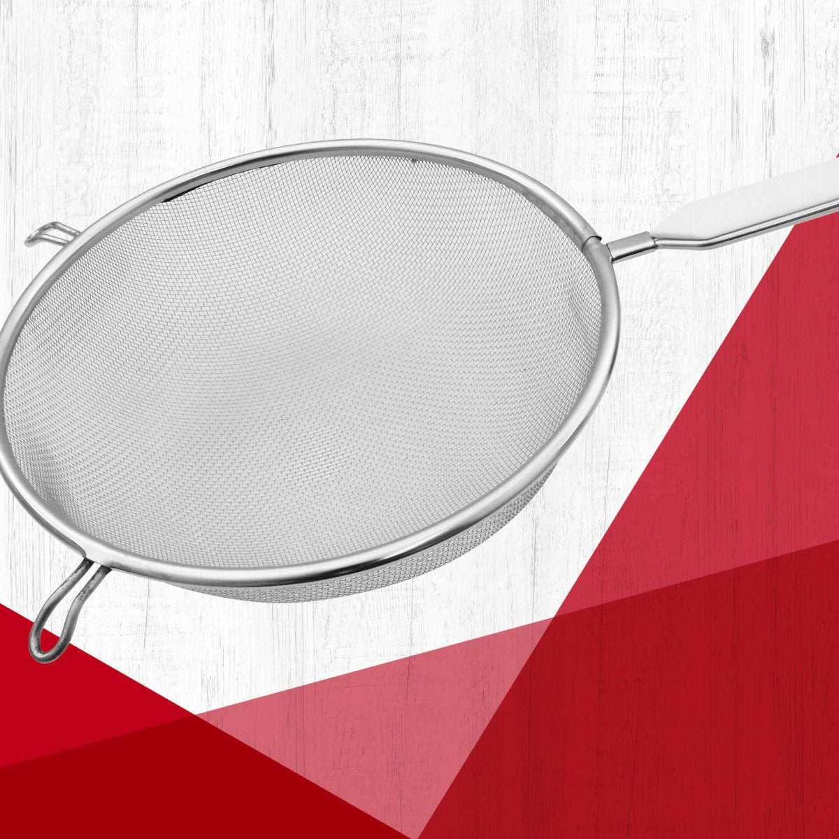 Ensemble de 2 Passoires tamis avec manche en inox diamètre 20 cm  Basic Fackelmann - Mathon - 2