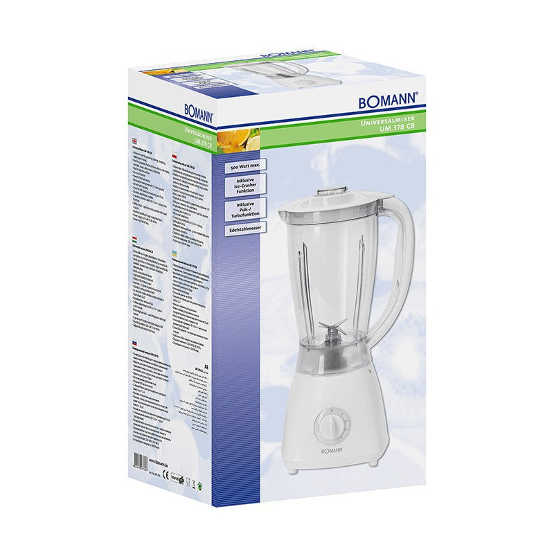 Blender Mixeur universel 1,5L 500W Bomann UM 378 CB Blanc Bomann - Mathon - 4