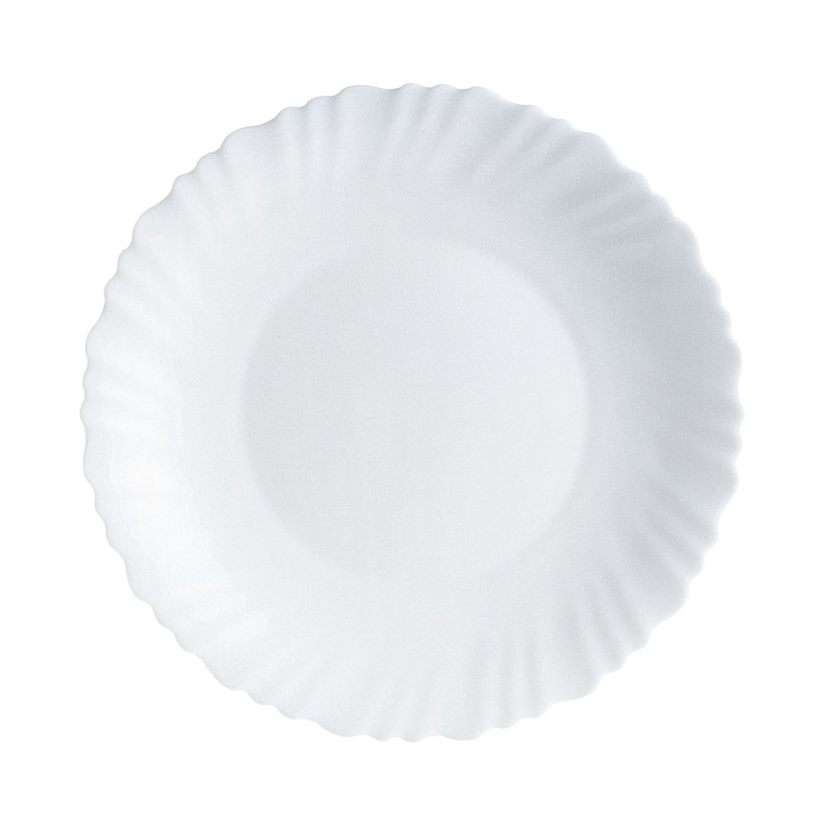 Assiette creuse blanche 23 cm Feston Luminarc - Mathon - 1