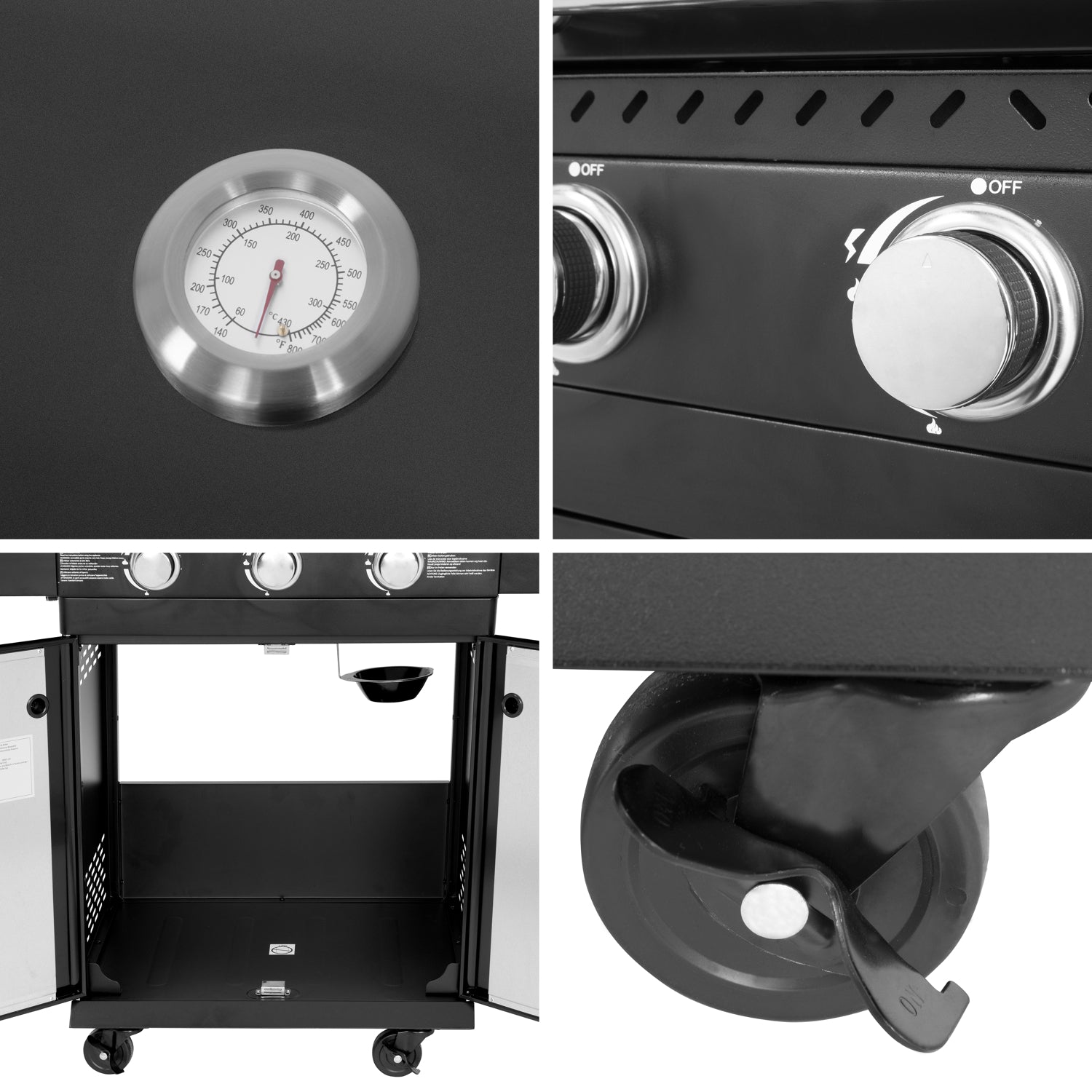 Cuisine extérieure modulable FYRA - 3 brûleurs Cook