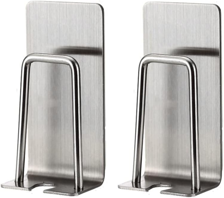 Lot de 2 Porte-Brosse à Dents Auto-adhésifs en Acier Inoxydable Vendos85 - Mathon
