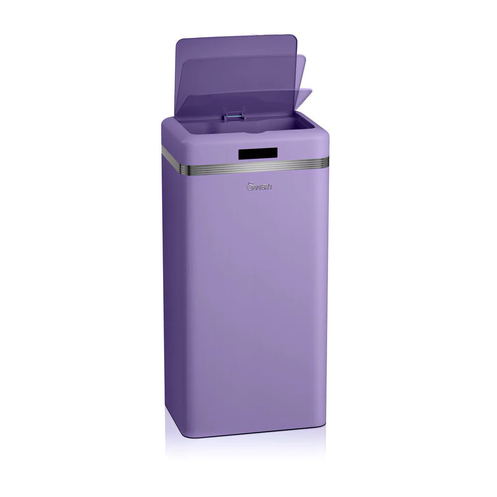 Retro Poubelle à Ouverture Automatique avec Capteur, Métal, 45 Litres, Vintage  Violet SWKA4500PURNEU - Mathon - 7