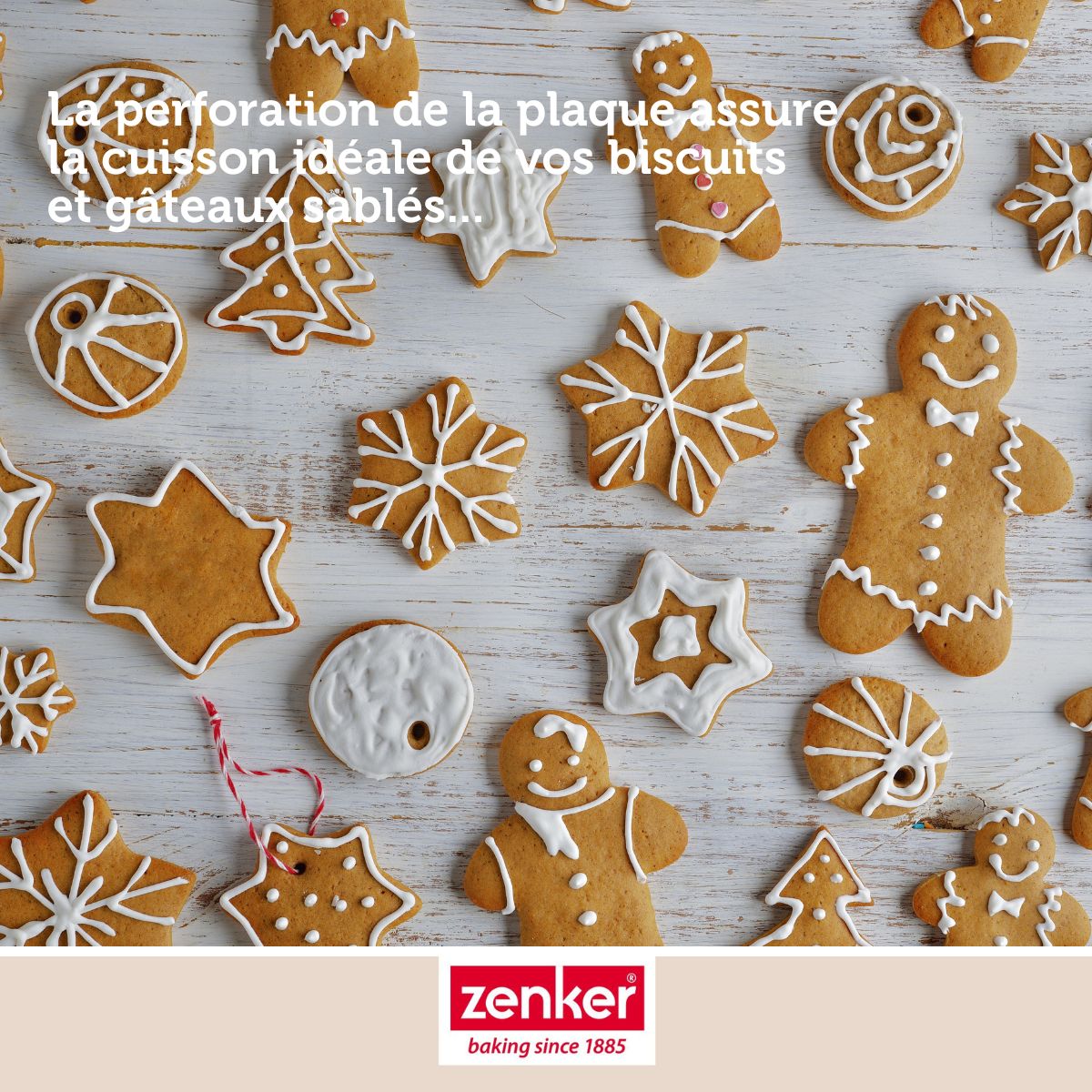 Plaque à pâtisserie perforée 40 x 30 cm en alu 18/10 Zenker Special Cooking Zenker - Mathon - 7