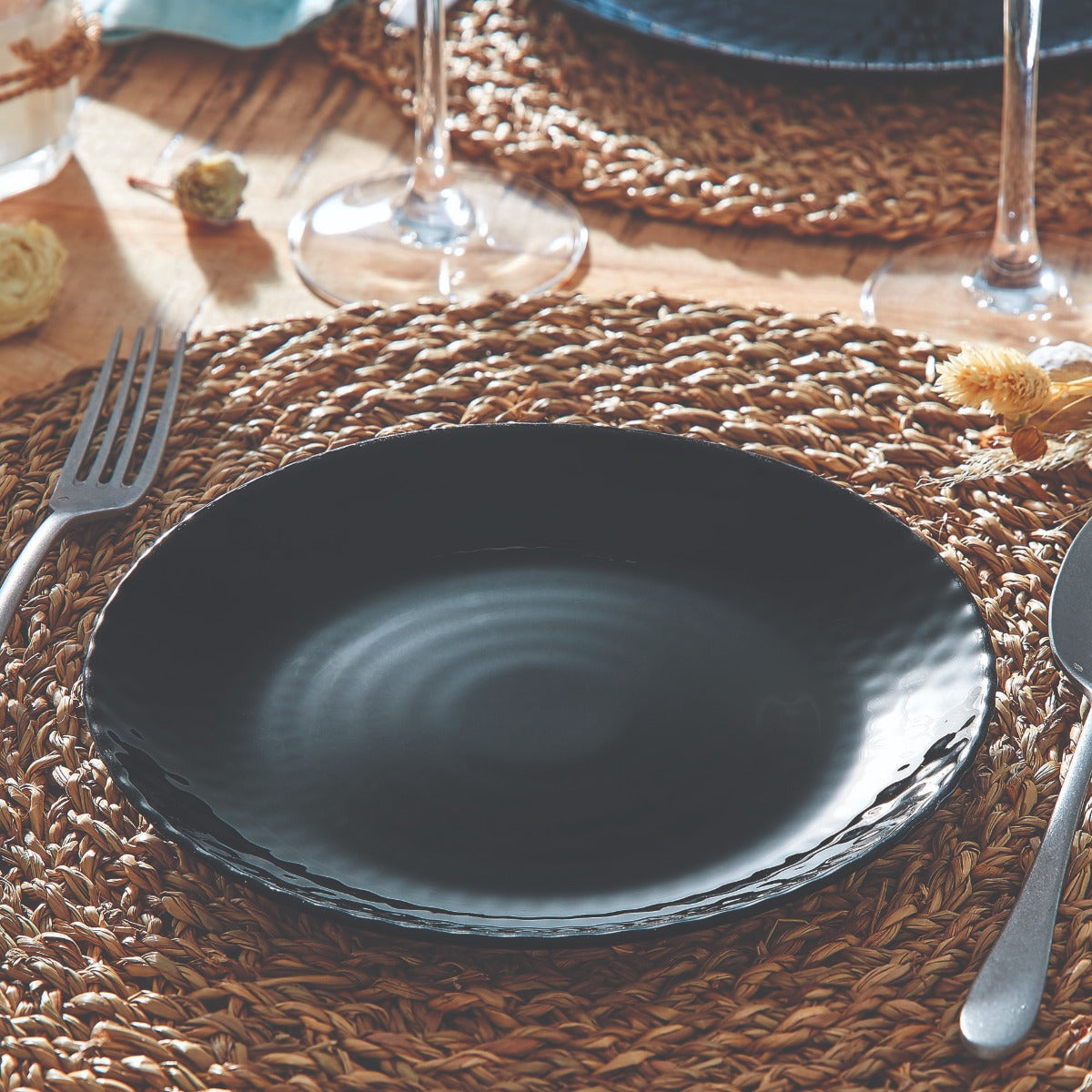 Assiette à dessert noire 19 cm Pampille Luminarc - Mathon - 4