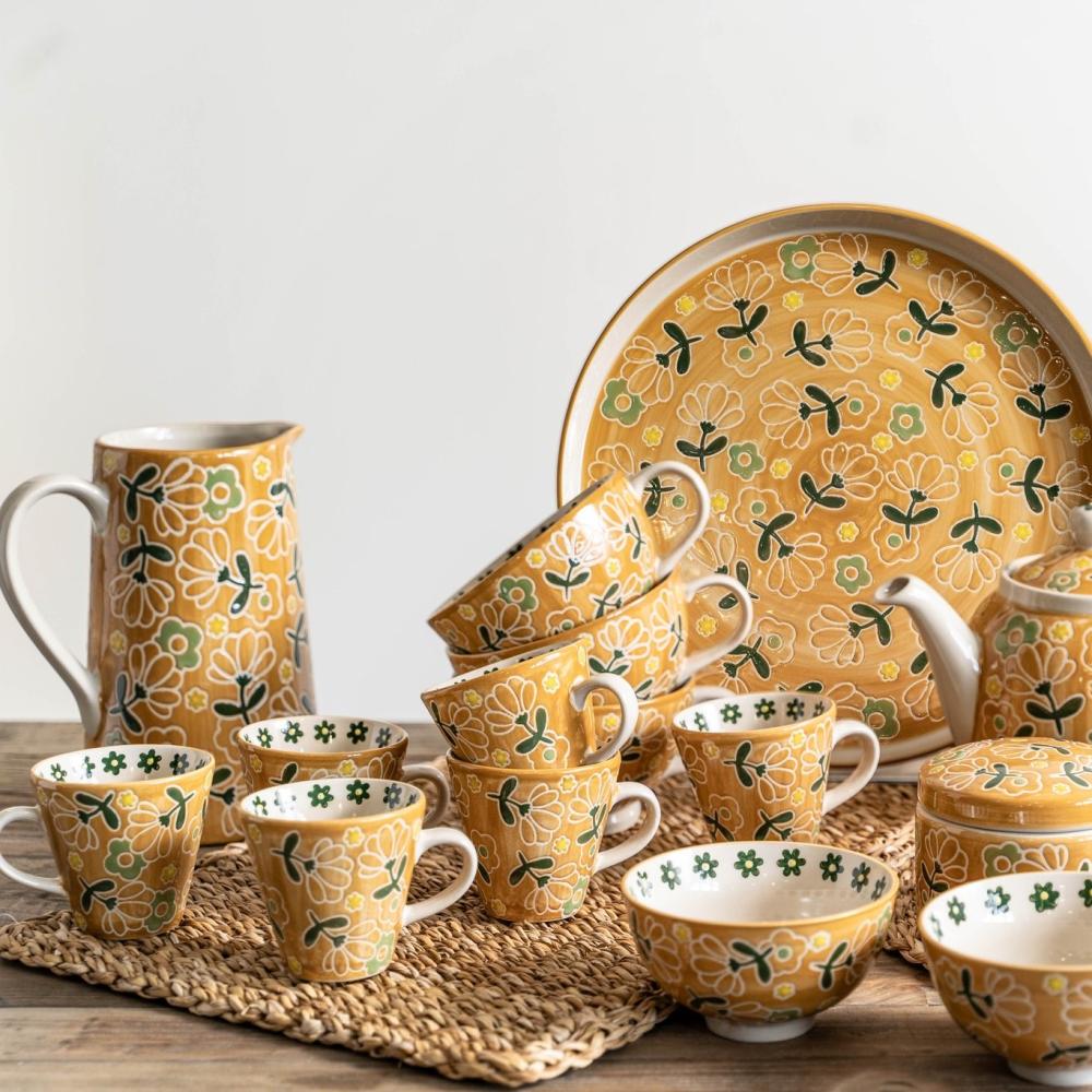 Coffret de 4 tasses Peony 36 cl Table passion - Mathon - 2