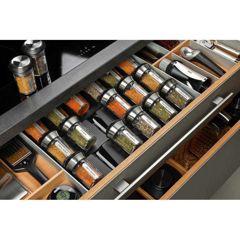 Set de 3 shakers avec organisateur en acier et plastique Gefu - Mathon - 2