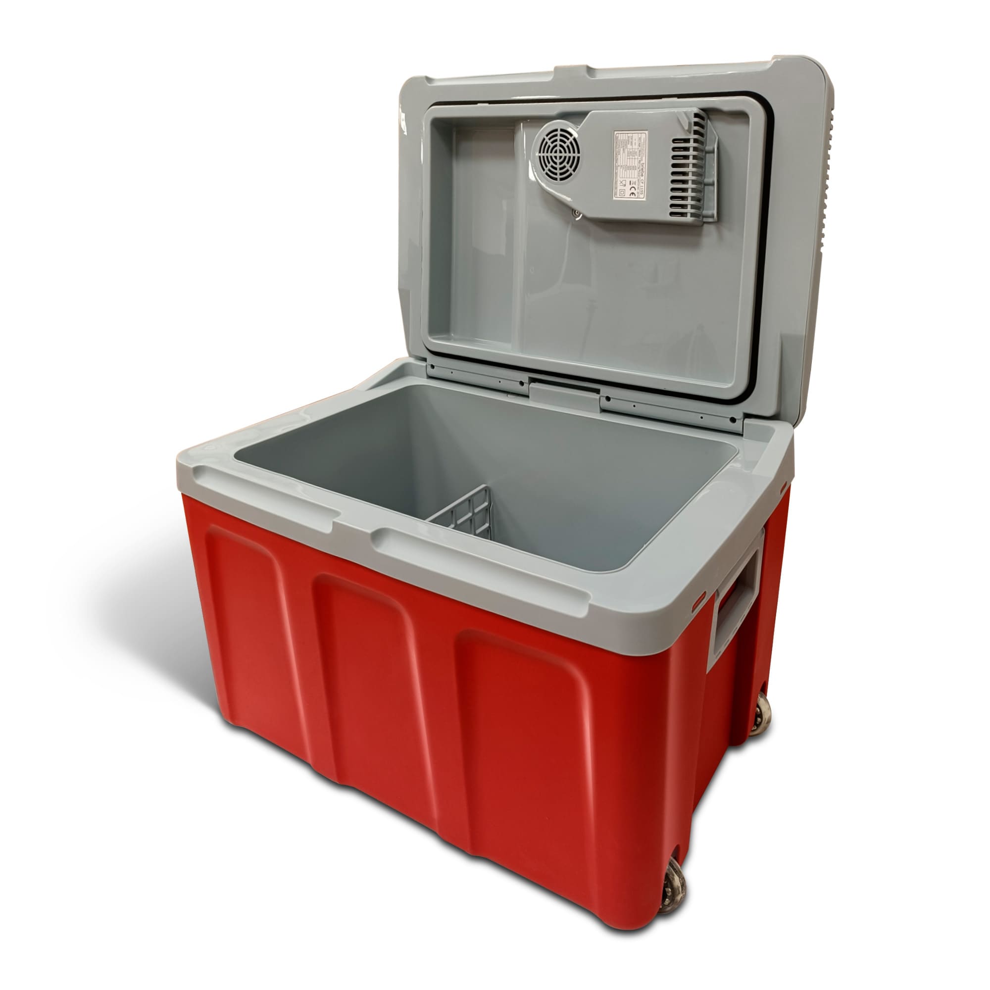 Glacière Électrique portable 40 Litres, 12V / 220 - 240V Voiture et Camping 58  Rouge CF1155RED - Mathon - 4