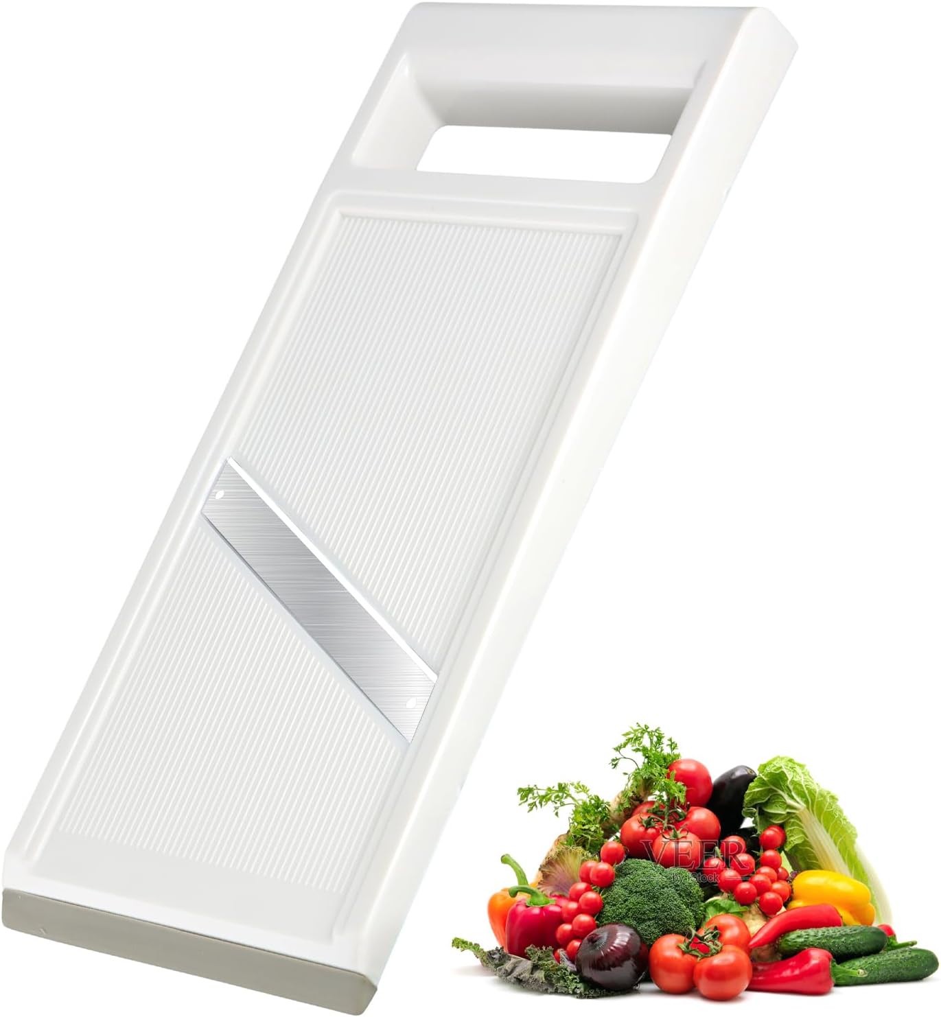 Mandoline Cuisine Robuste avec Lames en Acier Inoxydable blanc Vendos85 - Mathon