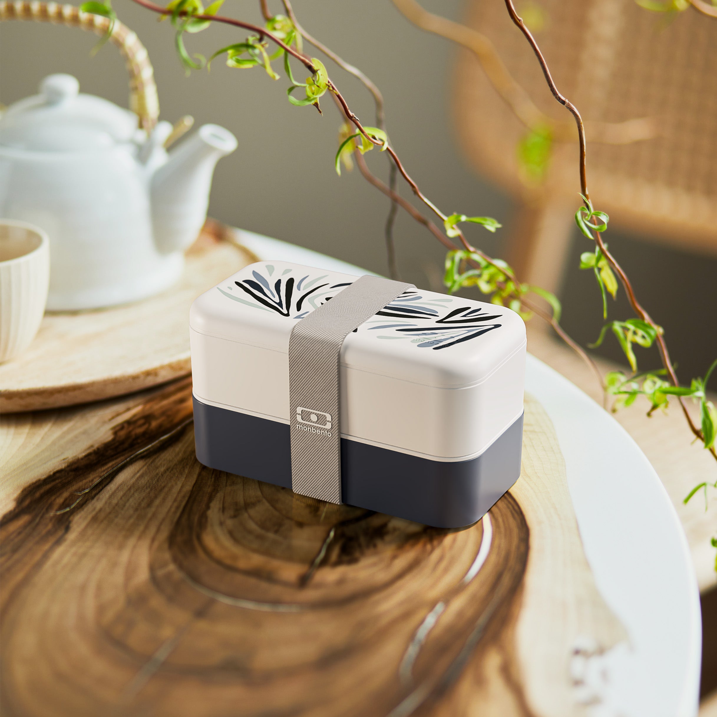 Lunch box 2 compartiments Original 1L Made in France Bleu Nordic Monbento - Mathon - 7