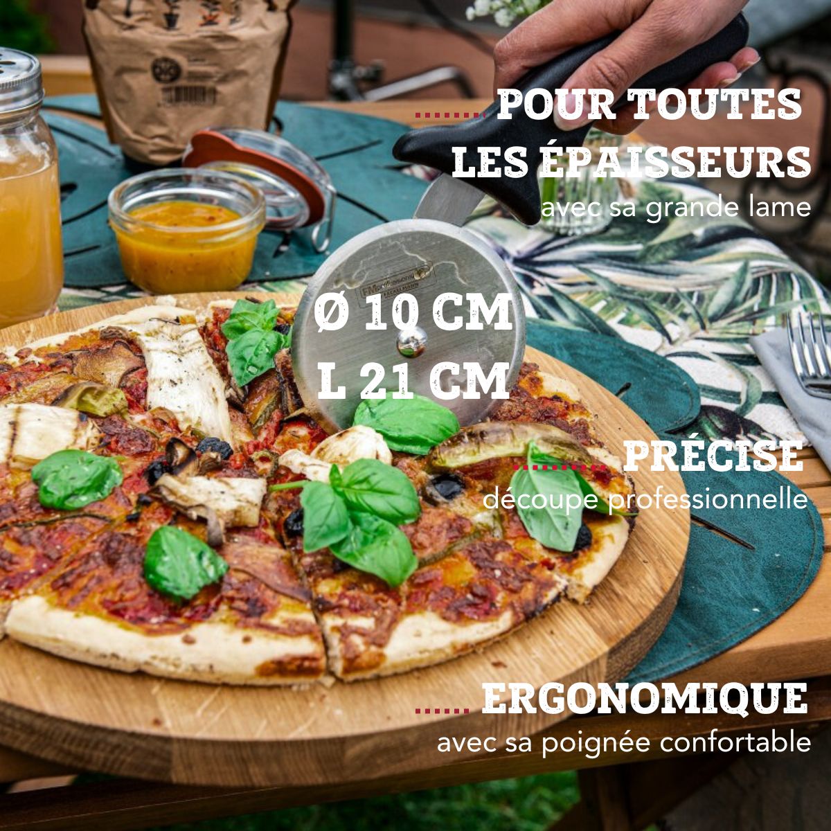 Set de plaque à pizza et roulette FM Professionnal FM Professional - Mathon - 4