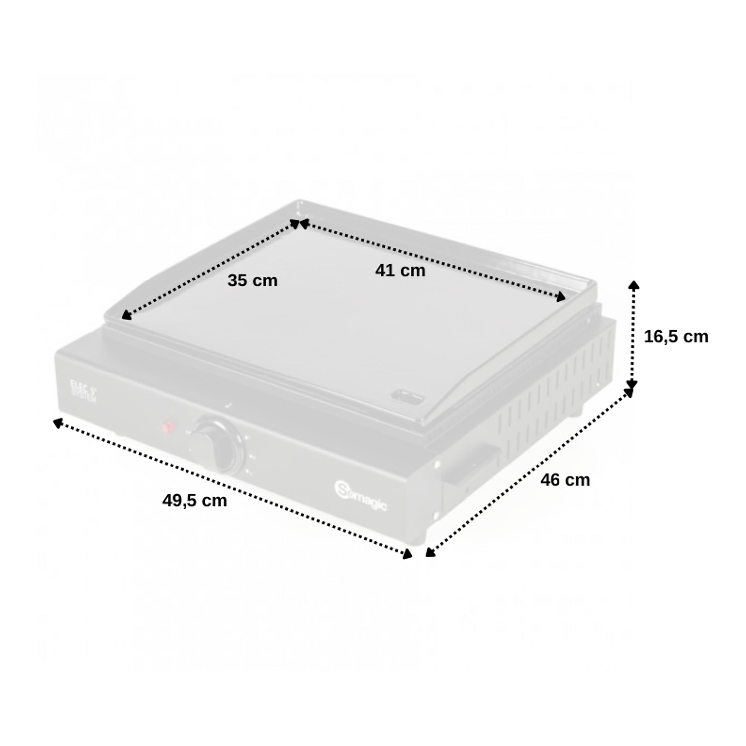 Plancha électrique en fonte OLIANA Somagic - Mathon - 5