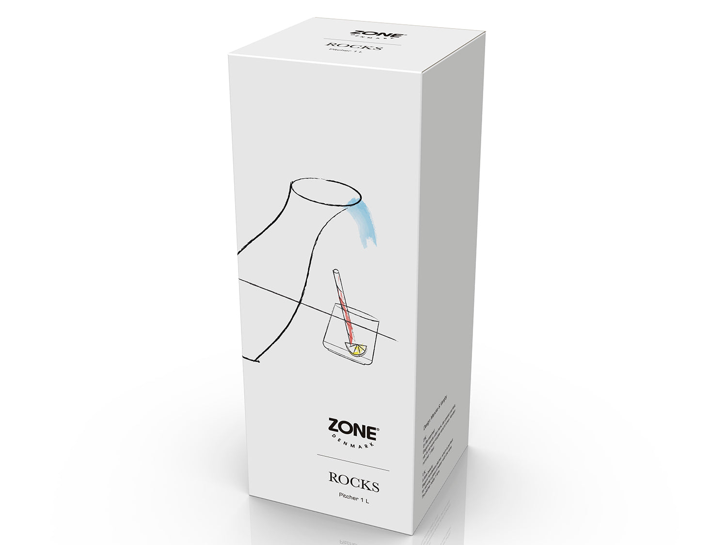 Pichet ROCKS en acier inoxydable Acier poli Zone Denmark - Mathon - 2