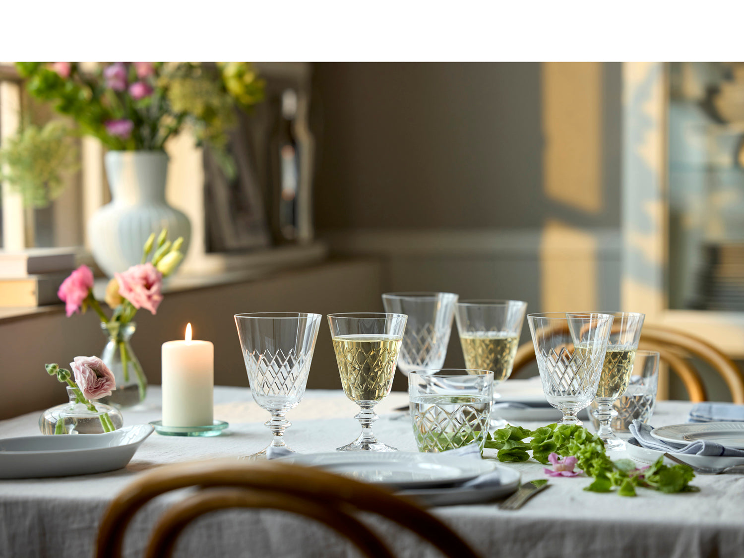 Verre à vin blanc Eaton en  Transparent Lyngby Glas - Mathon - 7