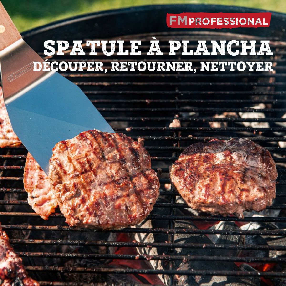 Spatule à plancha 27,5 cm FM Professional - Mathon - 2