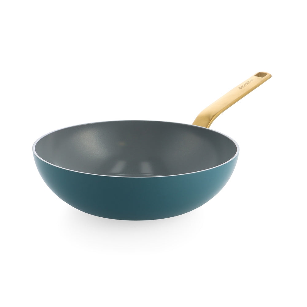 Wok bleu Evolution 28 cm Table passion - Mathon - 1