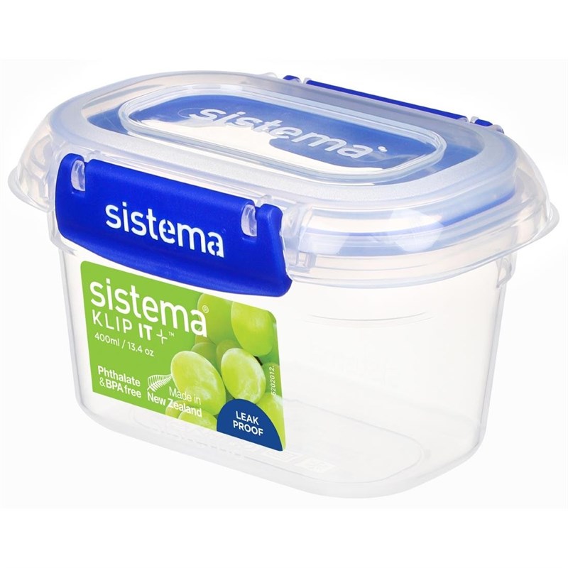 Boîte Alimentaire Rectangulaire  Klip IT Plus 400 ml - Sistema - Mathon