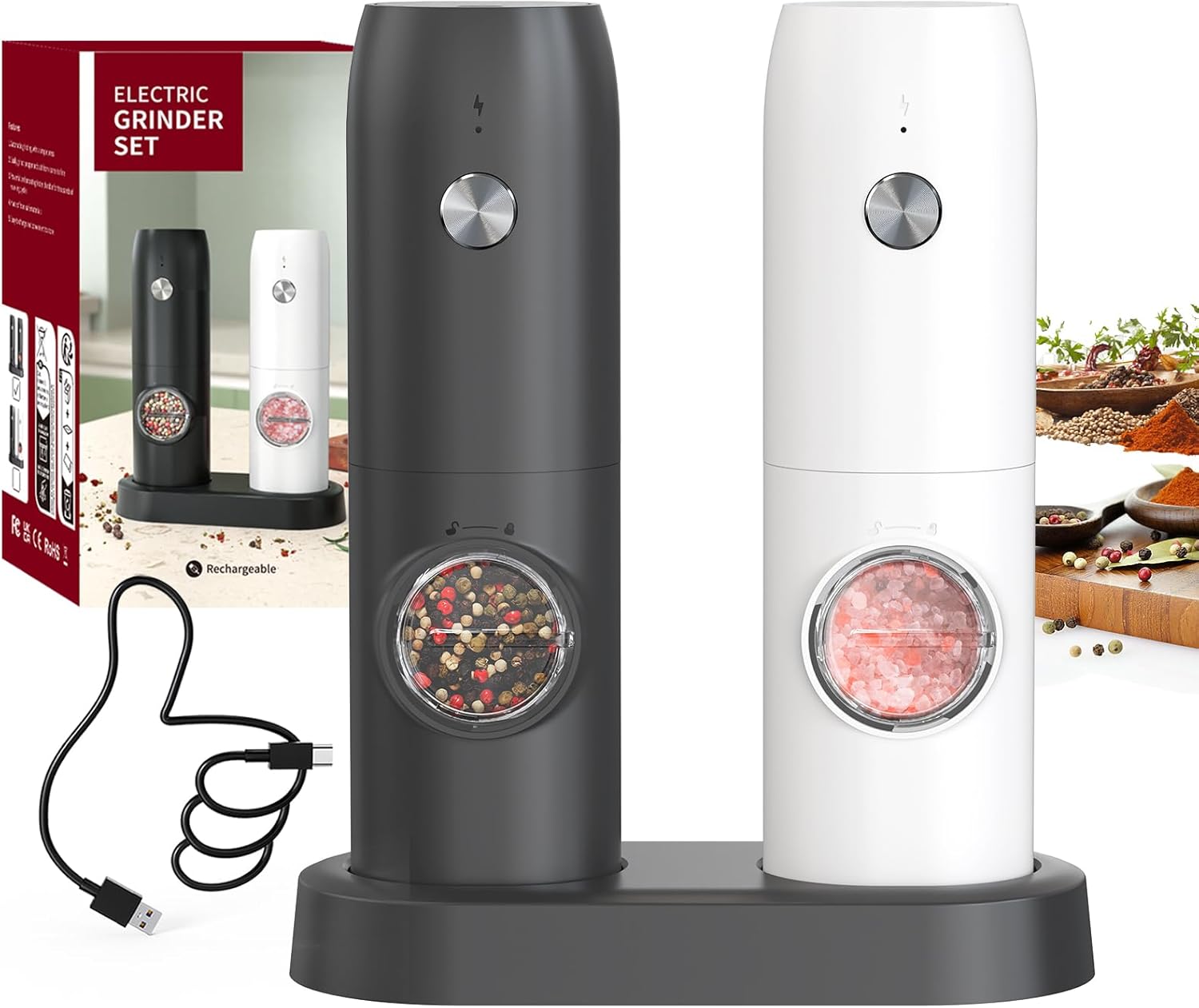 Ensemble de Moulin à Poivre Électrique Vendos85 - Mathon