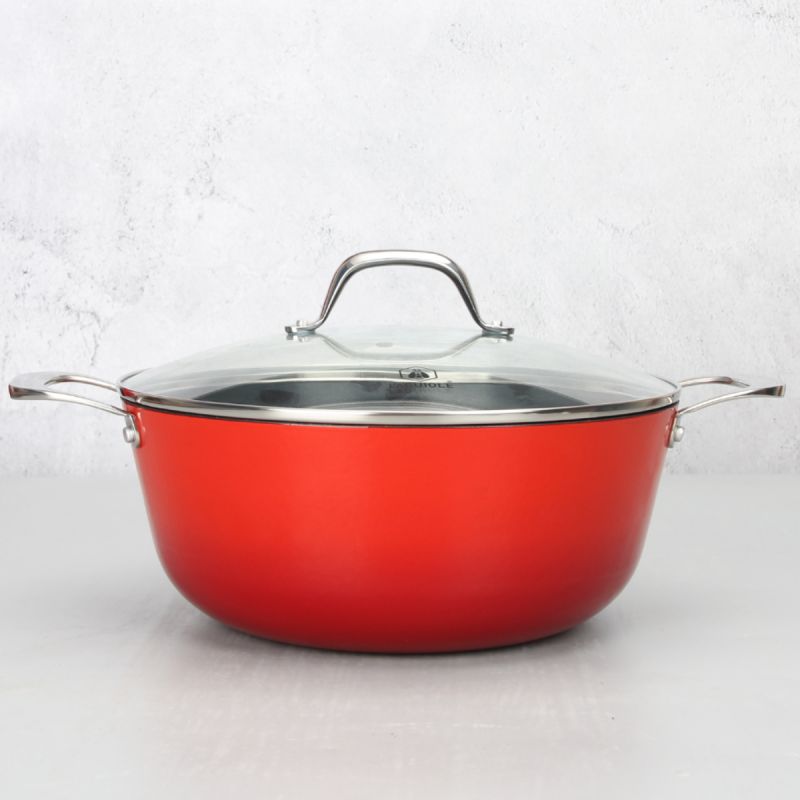 Faitout rouge 28cm - "Red AirIron" Laguiole Cuisson - Mathon - 6