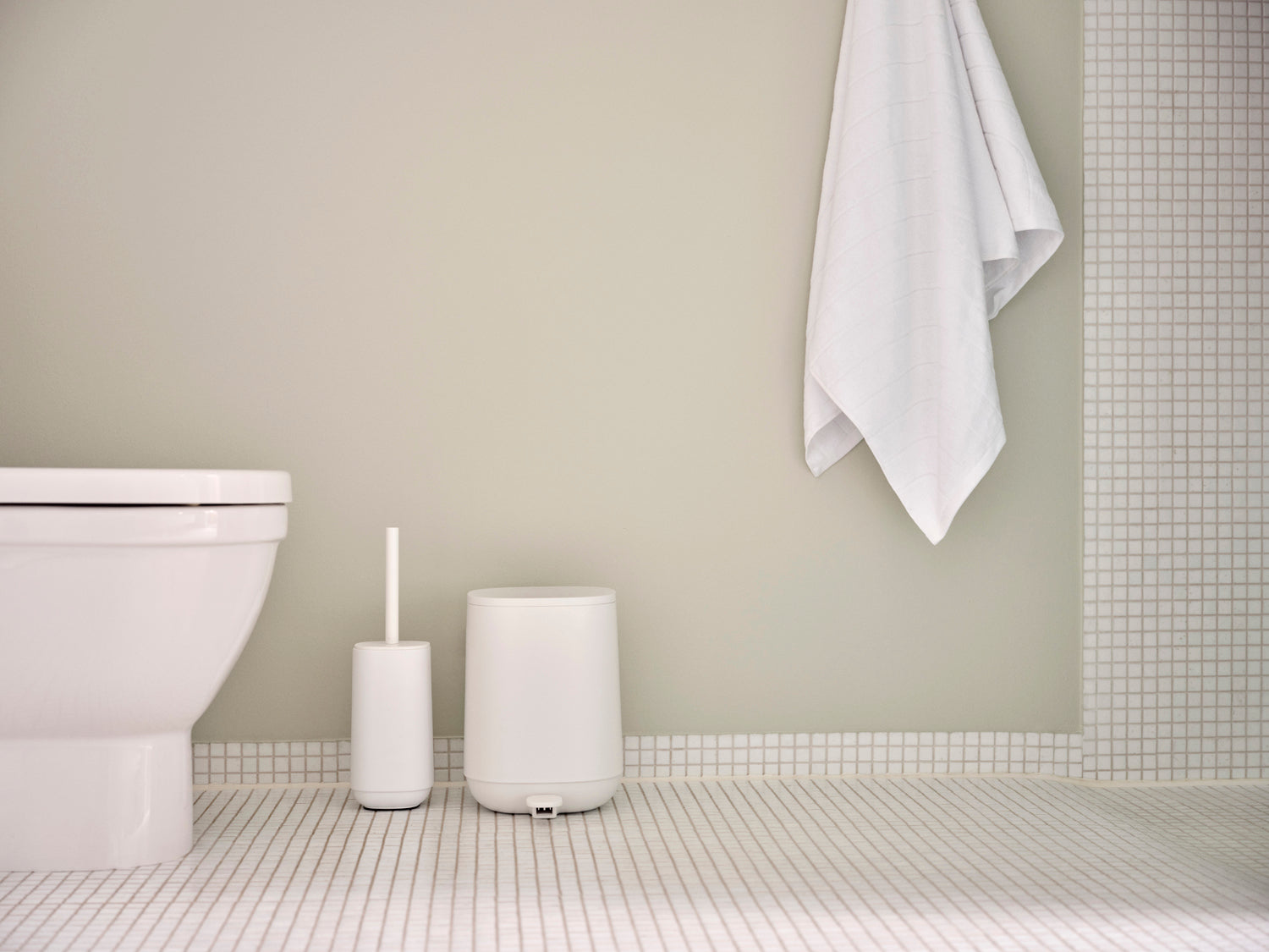 Poubelle à pédale Time en ABS Blanc Zone Denmark - Mathon - 8