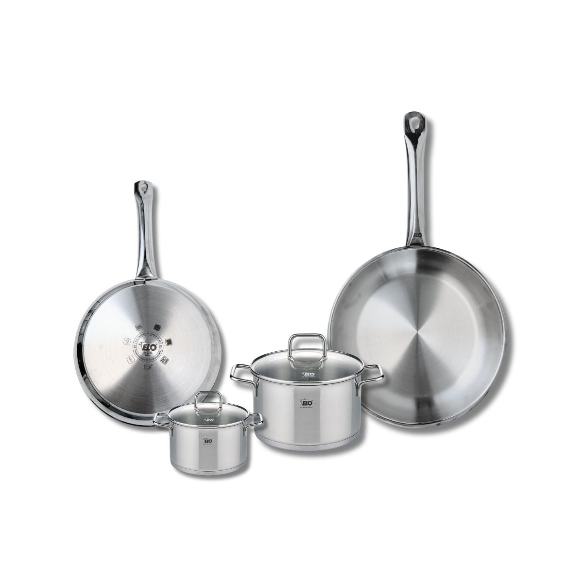 Set de 2 Poêles de cuisson 24 et 28 cm et 2 faitouts 12 et 16 cm  Profi Citrin Elo - Mathon - 1