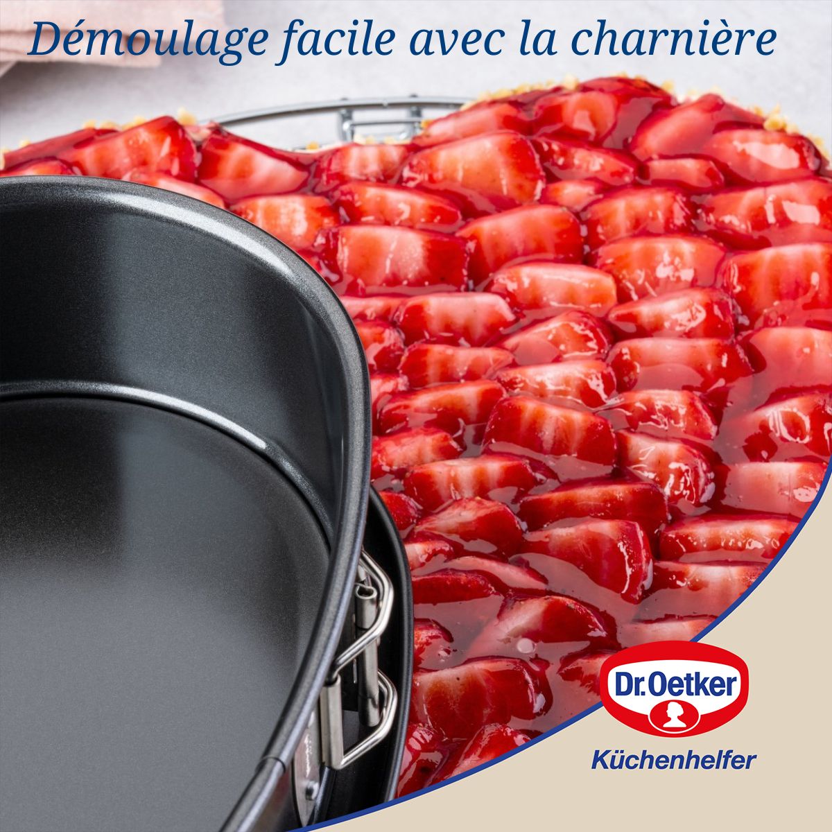 Ensemble de 2 Moules à charnière en forme de cœur 25 cm Dr. Oetker Dr. Oetker - Mathon - 4