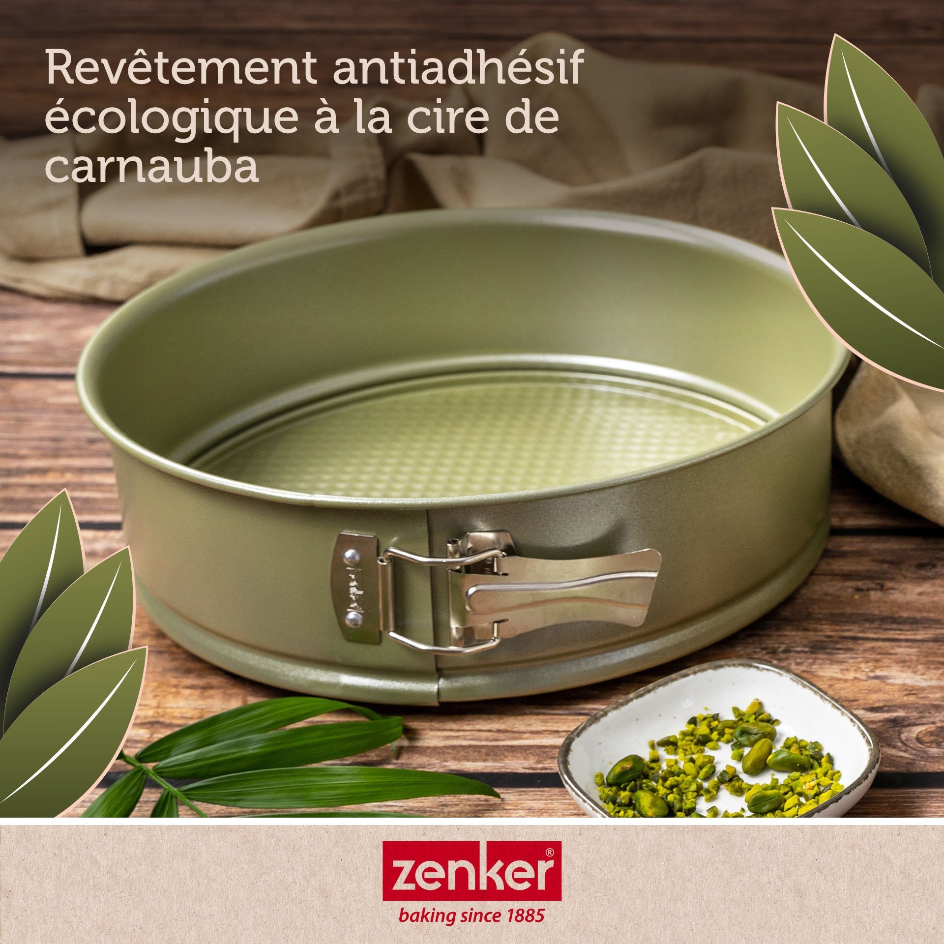 Ensemble de 2 Moules à manqué à charnière 26 cm Zenker Green Vision Zenker - Mathon - 5