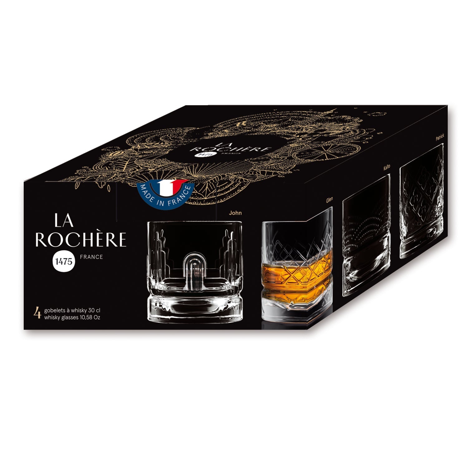 Coffret de 4 verres à whisky assortis La Rochère - Mathon - 3