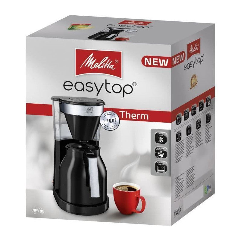 Melitta Easy Top Therm Ii 1023-08 - Cafetiere Filtre 1l - 1050 W - Noir Melitta - Mathon - 3