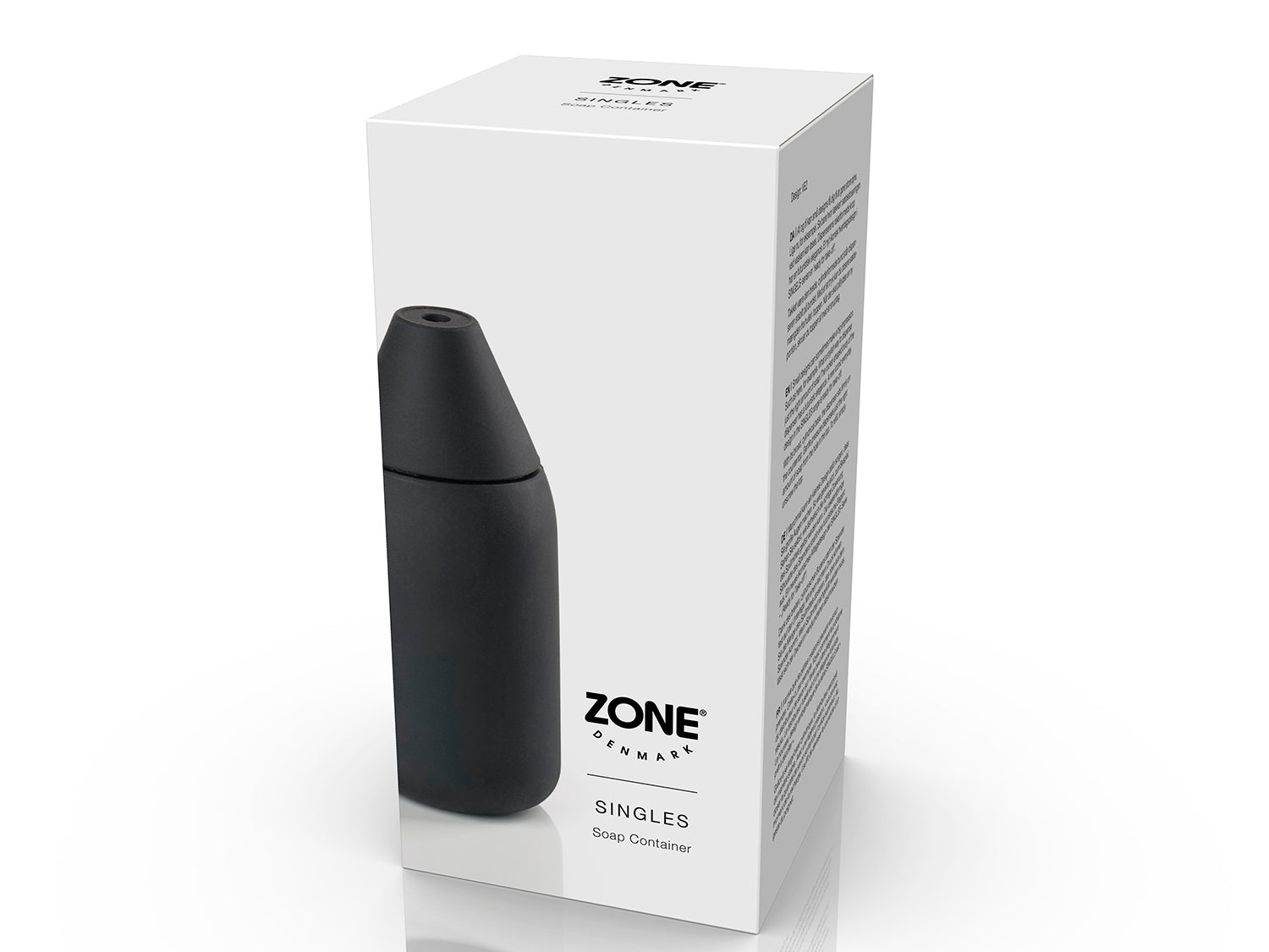 Distributeur de savon SINGLES en abs et silicone Noir Zone Denmark - Mathon - 2
