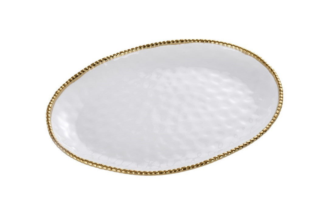 Plat ovale - 47x35,6x5,1cm - GOLDEN SALERNO Pampa Bay - Mathon