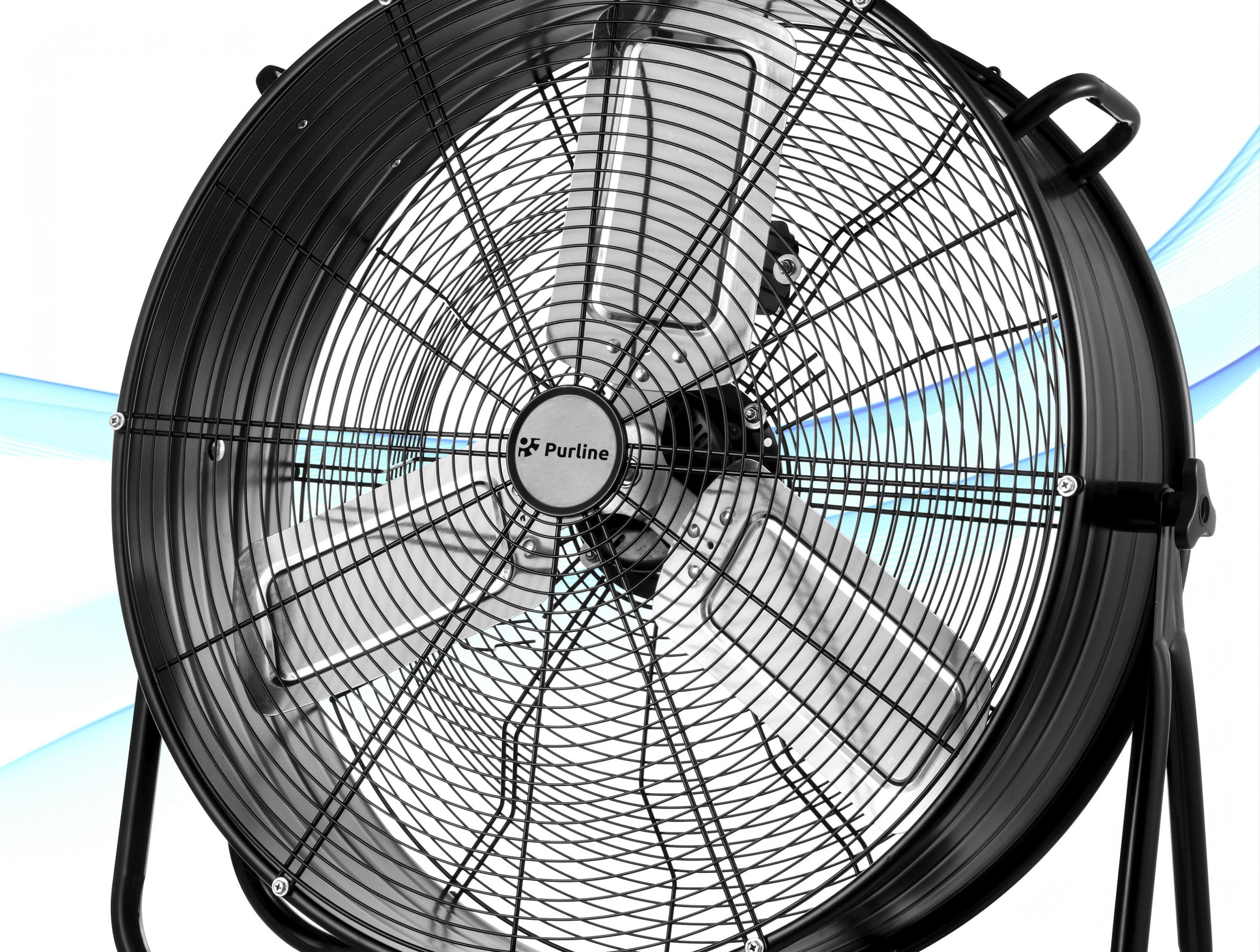 Ventilateur de sol industriel 250W avec pales en aluminium Purline - Mathon - 2