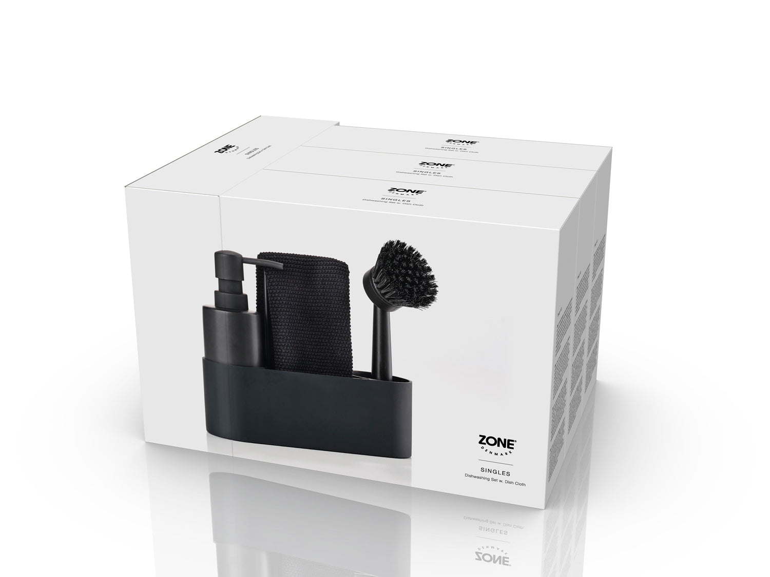 Set de vaisselle SINGLES en silicone et céramique Noir Zone Denmark - Mathon - 4