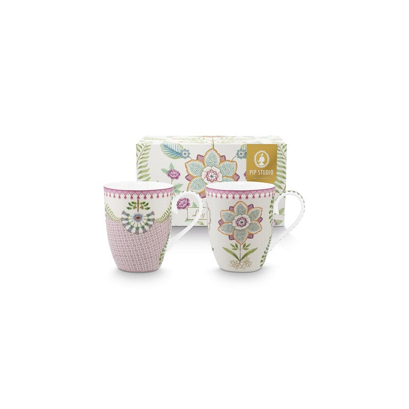 Coffret 2 Grands mugs Lily & Lotus - 350ml Pip Studio - Mathon - 1