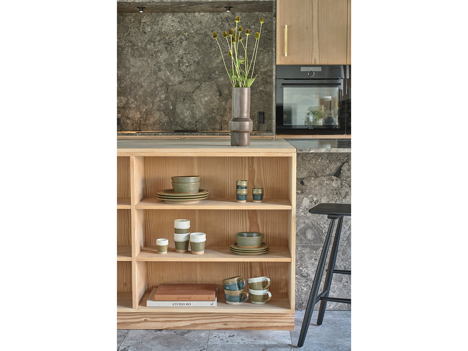 Set de 2 assiettes plates EVIG en porcelaine Ambre Villa Collection - Mathon - 3