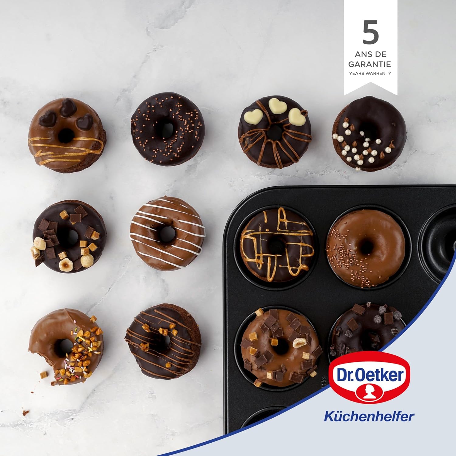 Moule donut et bagel 12 empreintes 26,5 x 38,5 cm Dr. Oetker Tradition Dr. Oetker - Mathon - 3