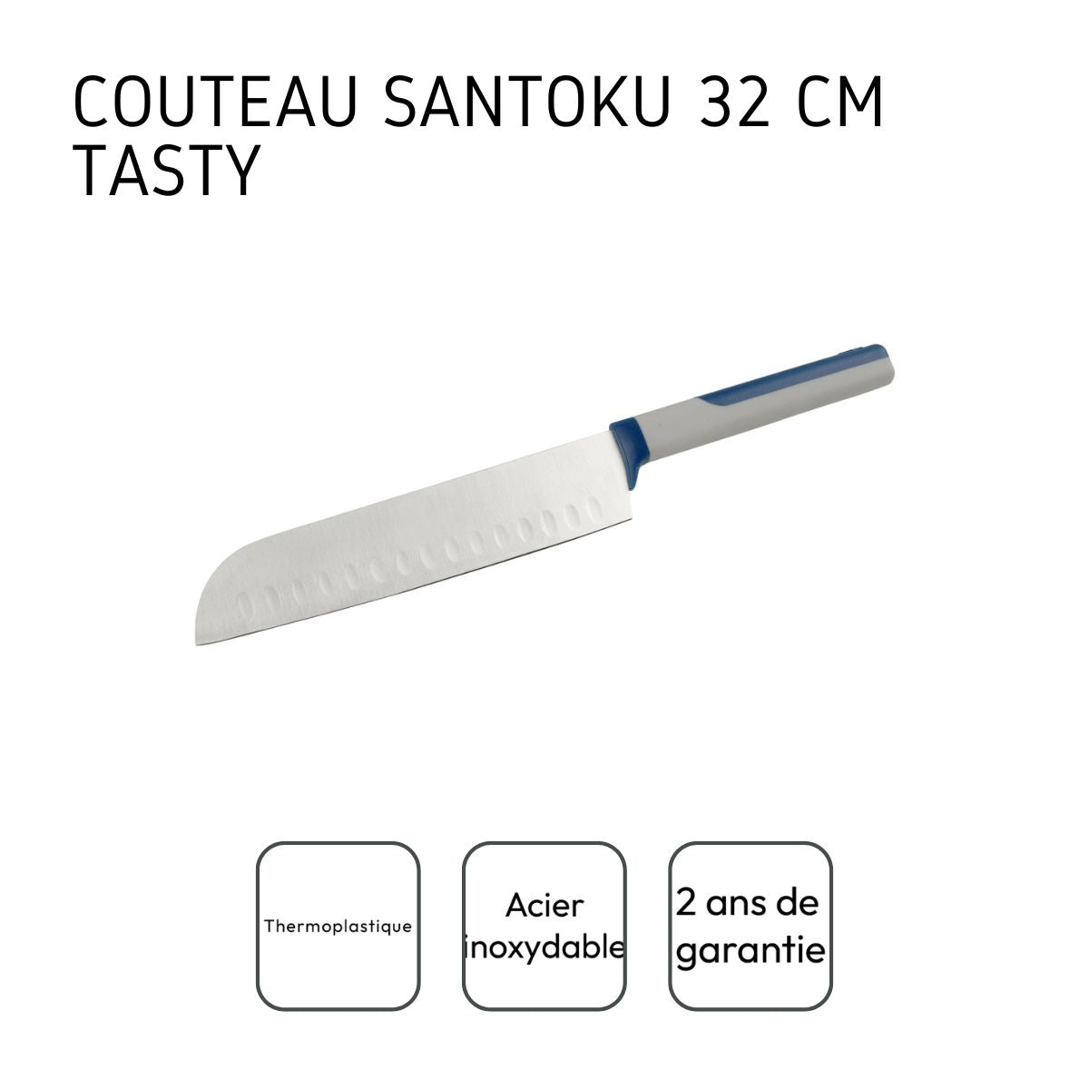 Grand couteau Santoku 32 cm Tasty Core Tasty - Mathon - 4