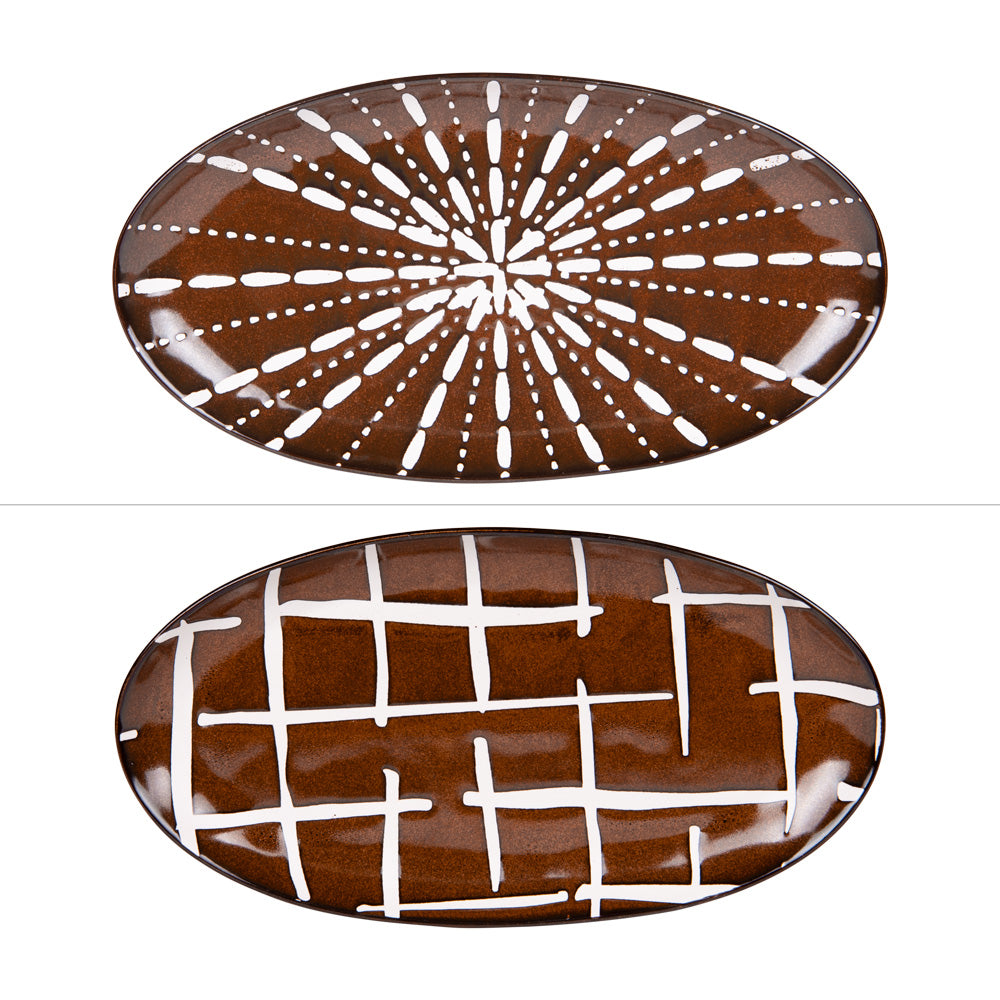 Plat oval Utah 35,5x19 cm (1 modèle aléatoire) Table passion - Mathon - 1