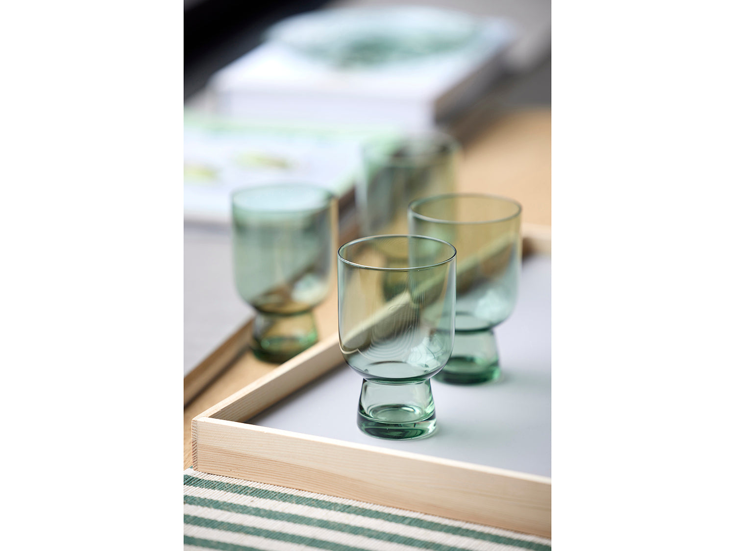 Set de 4 verres à eaux SORRENTO Vert Lyngby Glas - Mathon - 6