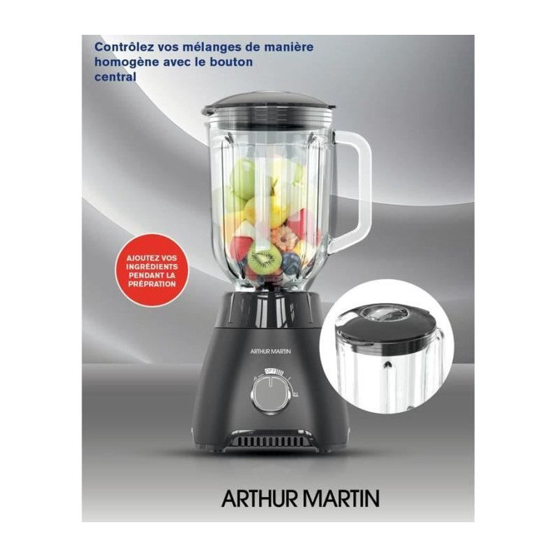 Blender En Verre -   - Ampb40 - 1,5l - 400w - 2 Vitesses + Pulse Arthur Martin - Mathon - 2