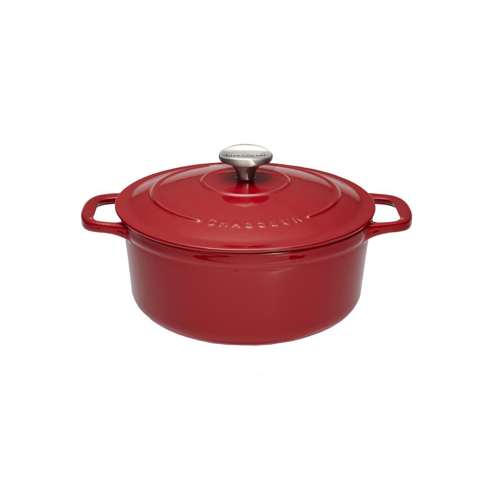 Cocotte ronde 18 cm rouge Chasseur - Mathon