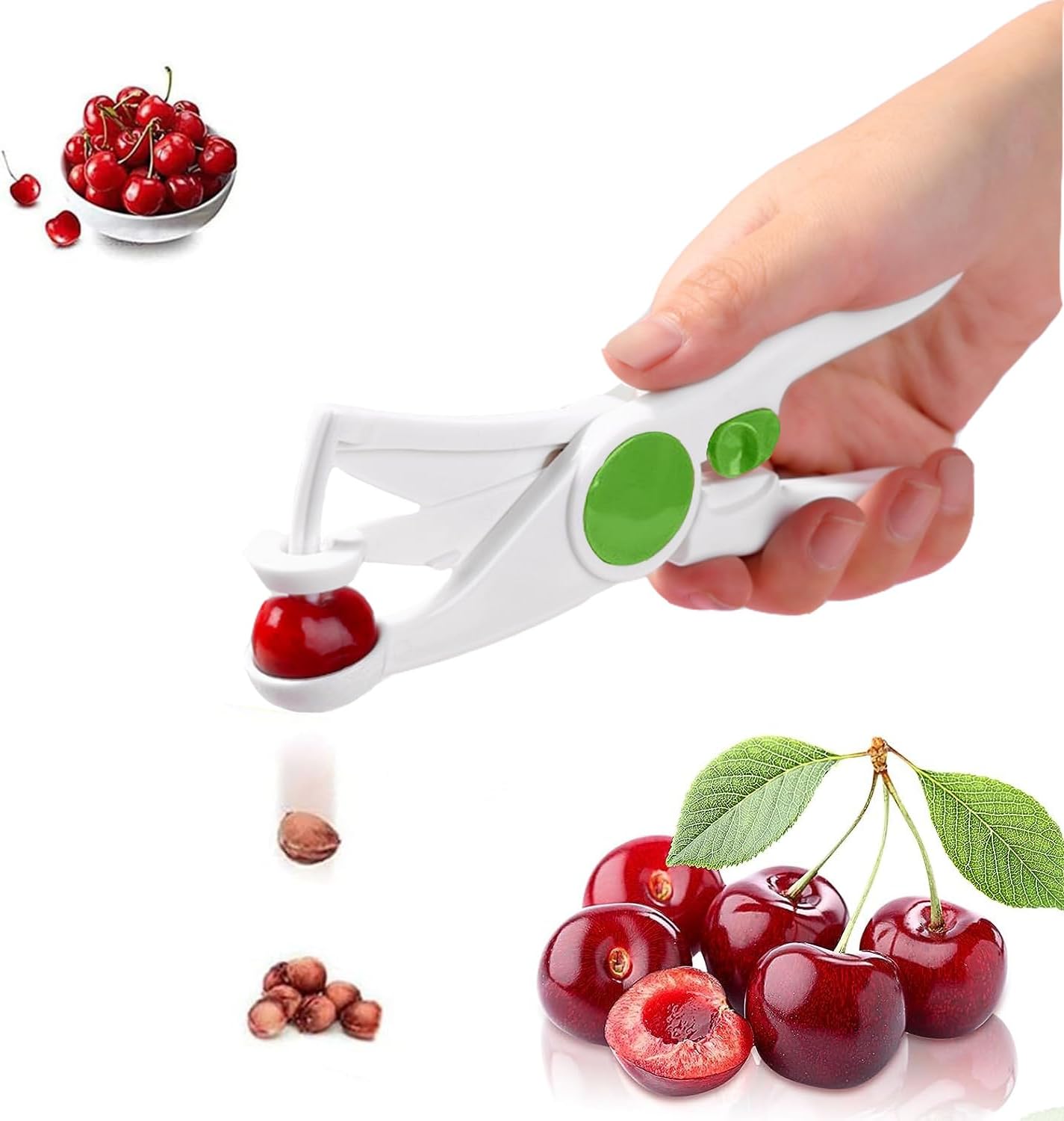 Denoyauteur cerise pour Fruits des Cerises, Des Olives et des Dattes Rouges blanc Vendos85 - Mathon