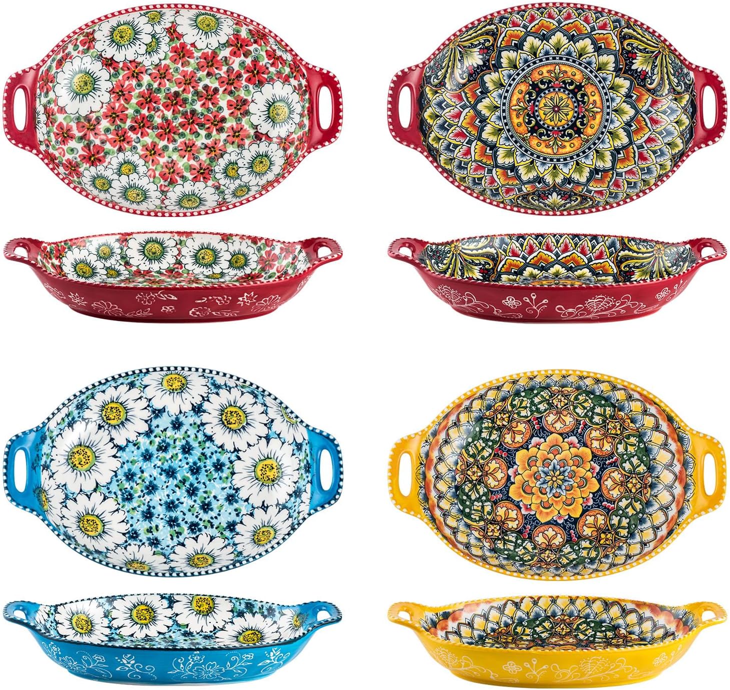 Lot de 4 bols en céramique Henten Home 950 ml Vendos85 - Mathon