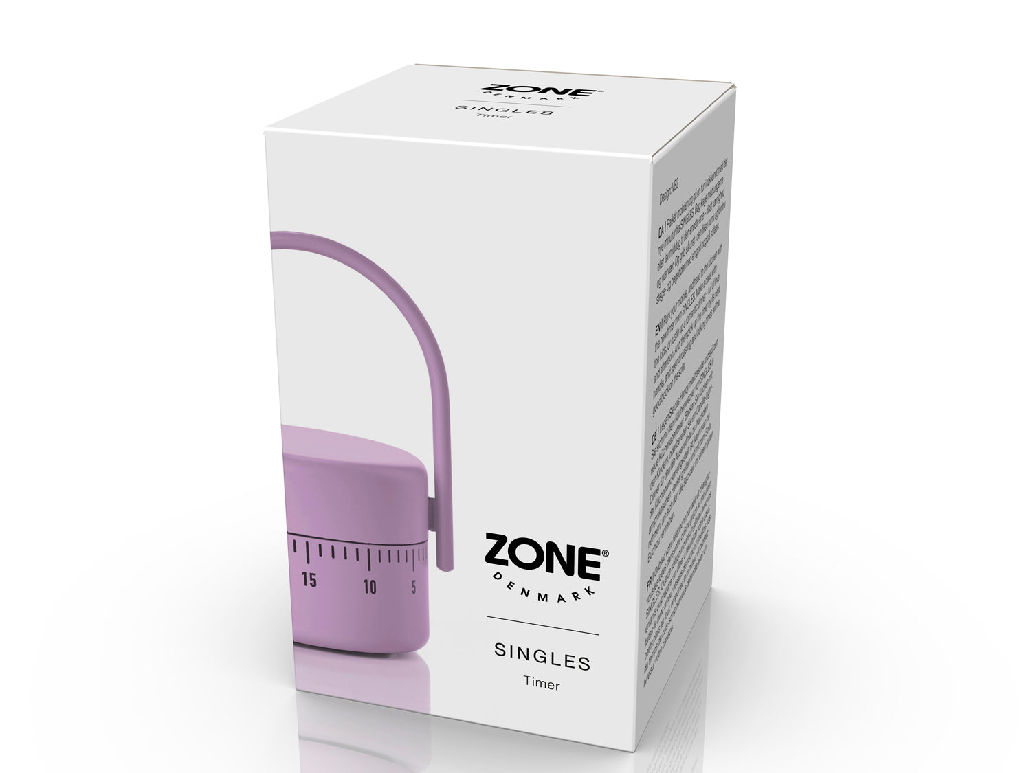 Minuteur SINGLES en acier thermolaqué Lupin Zone Denmark - Mathon - 2