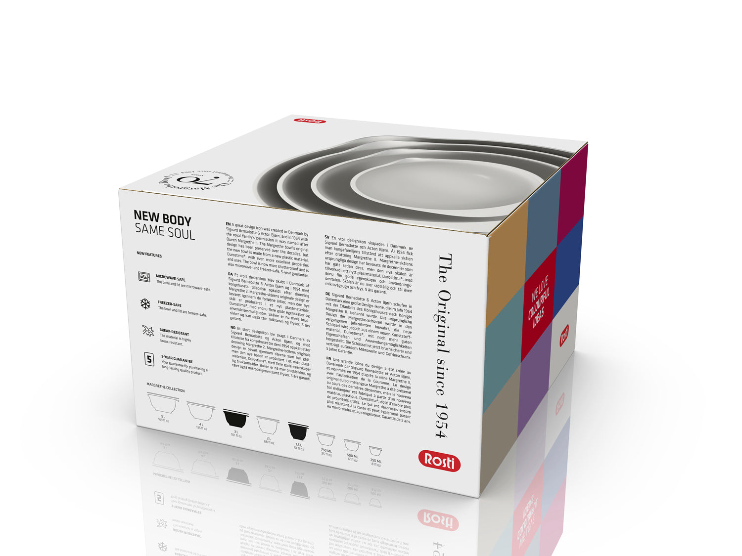 Set de bols 4 pces NEW MARGRETHE en durostima® Blanc Rosti - Mathon - 3