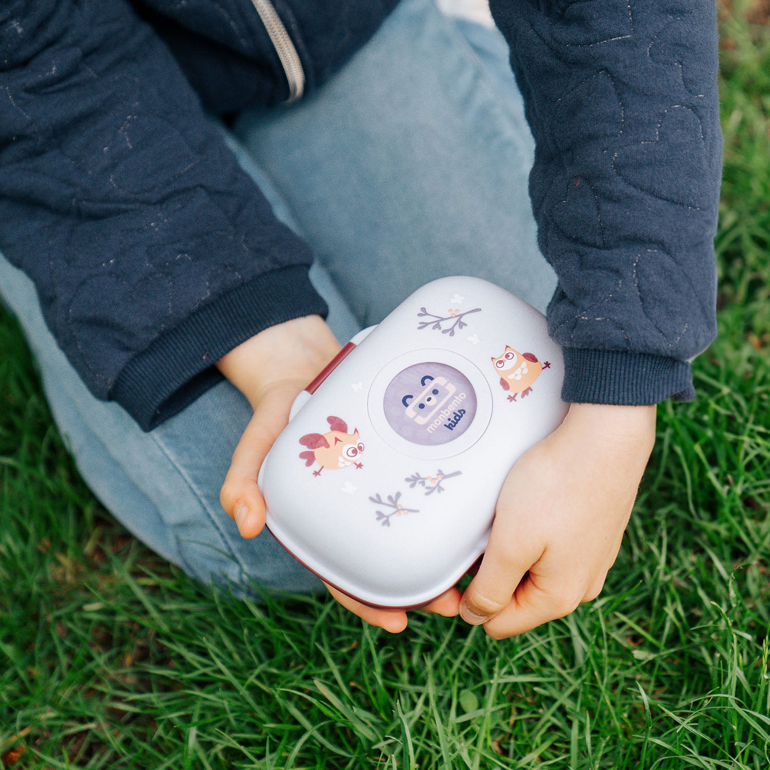 Boîte à goûter enfant Gram 600ml Violet Chouette Monbento - Mathon - 5