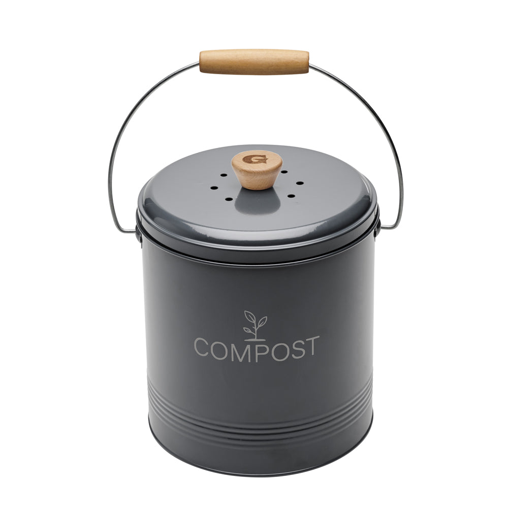 Seau compost rond gris foncé 4,5L Guillouard - Mathon - 2