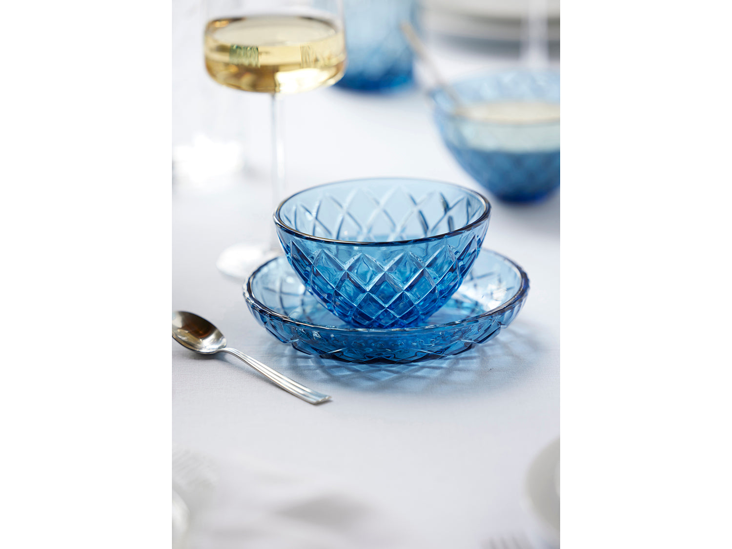 Set de 4 verres highball SORRENTO Bleu Lyngby Glas - Mathon - 6
