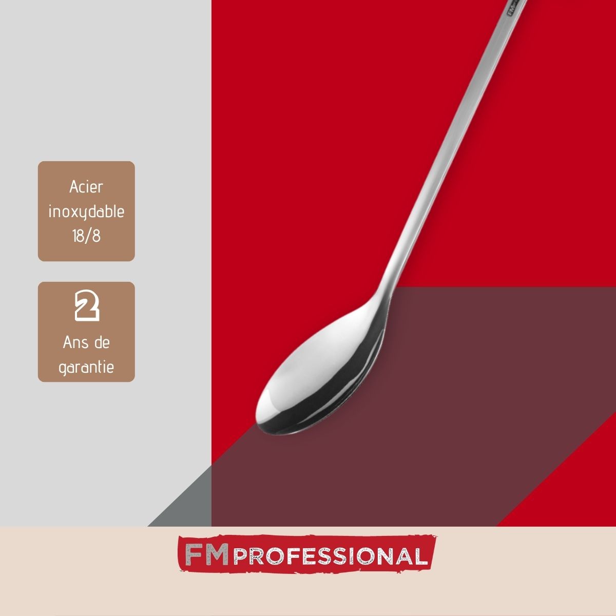 Cuillère de service inox 37,5 cm  Divers FM Professional - Mathon - 4
